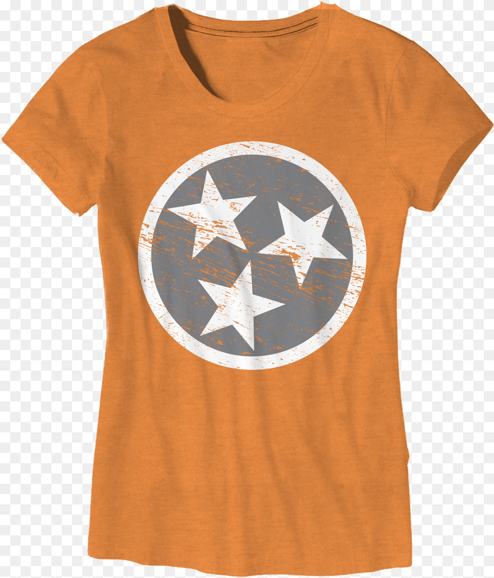 Ladies Tn Flag Tennessee Flag, Clothing, T-shirt, Star Symbol, Symbol Png