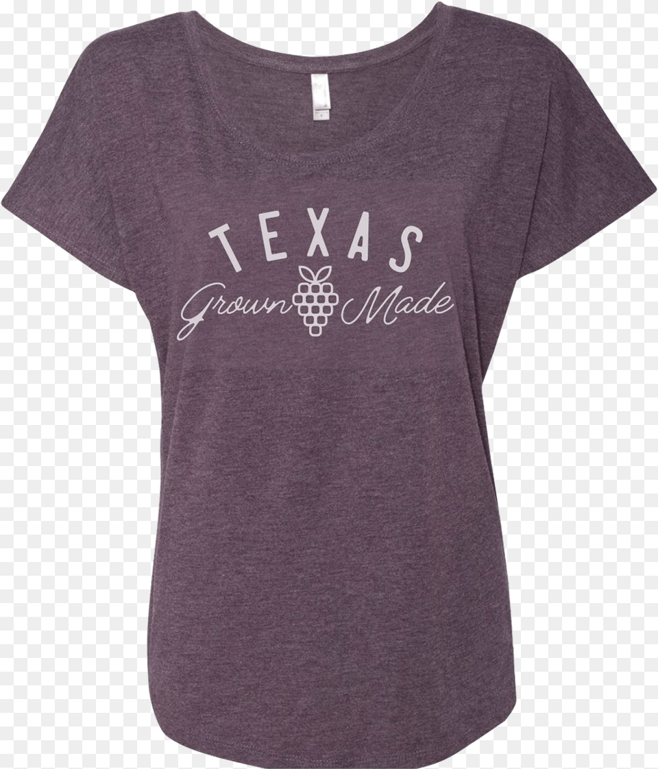 Ladies Tx Grown Purple Front Active Shirt, Clothing, T-shirt Png