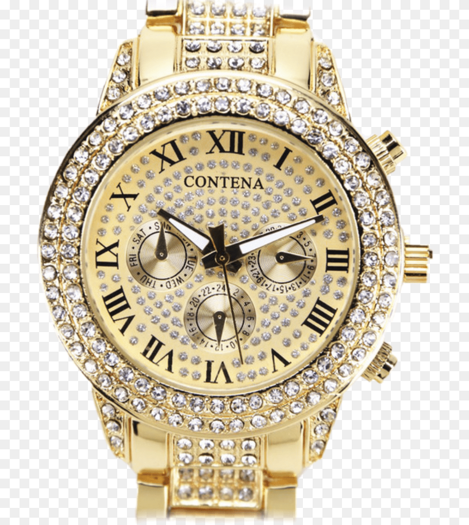 Ladies Watch Golden Colour Watches For Women In Gold Colour, Arm, Body Part, Person, Wristwatch Free Png Download