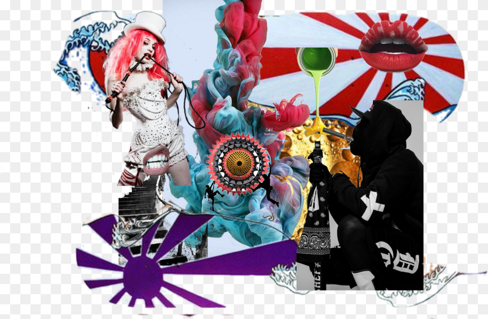 Lado Rojo Emilie Autumn Dominion, Art, Collage, Adult, Person Free Png
