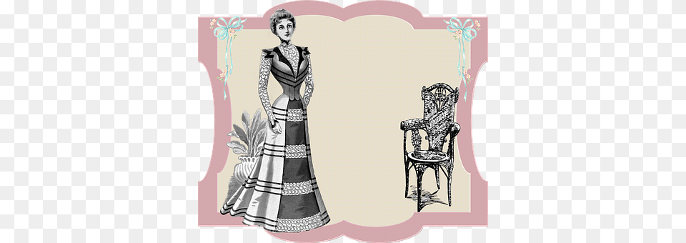 Lady Clothing, Dress, Chair, Furniture Png