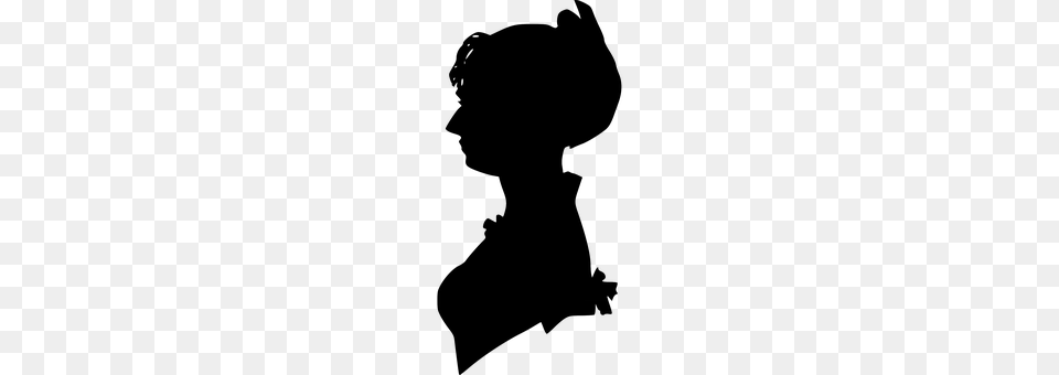 Lady Kneeling, Person, Silhouette Png Image