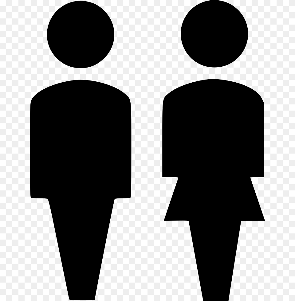 Lady And Man Icon, Silhouette, Adult, Male, Person Free Png