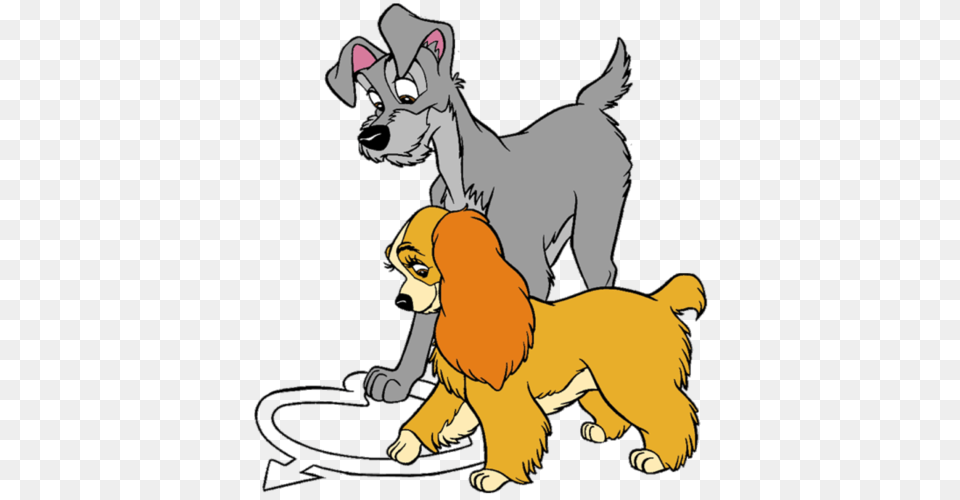 Lady And The Tramp Background Art, Animal, Mammal, Hound, Pet Png Image