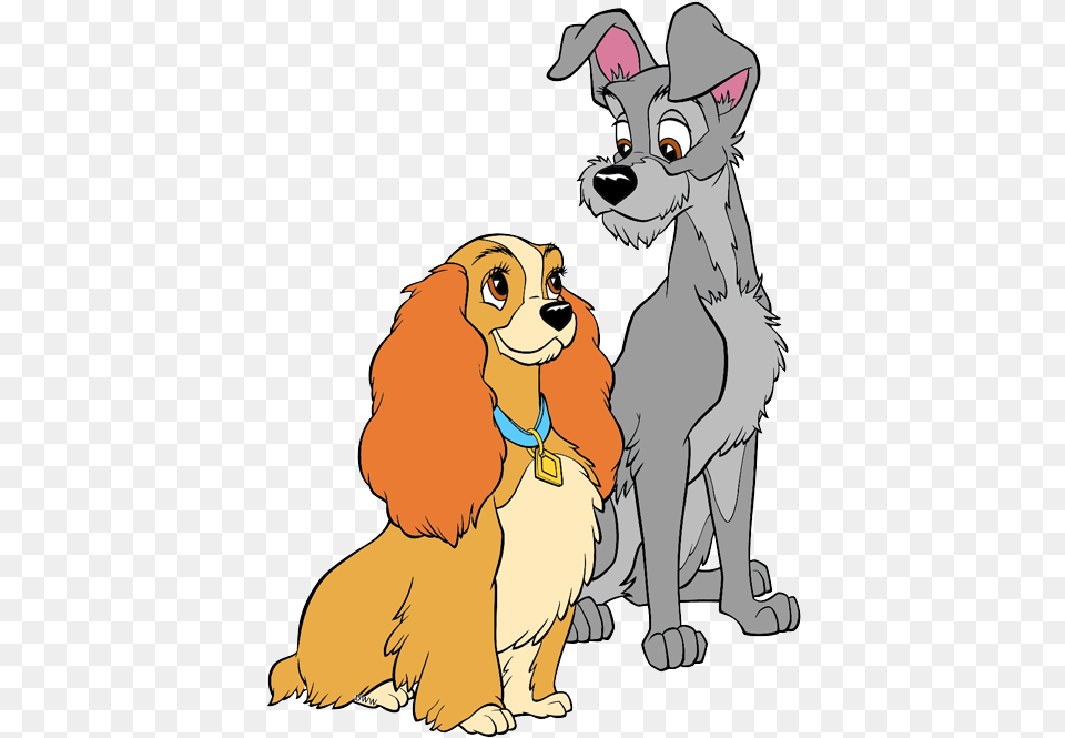 Lady And The Tramp Disney Characters Lady And The Tramp, Person, Animal, Mammal, Wildlife Png Image