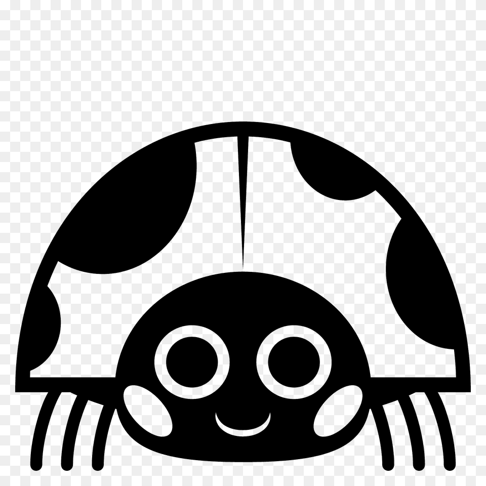 Lady Beetle Emoji Clipart, Stencil Free Png Download