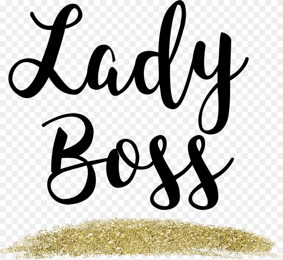 Lady Boss Gold Glitter Web Flair Graphic Lady Boss, Treasure Free Png Download