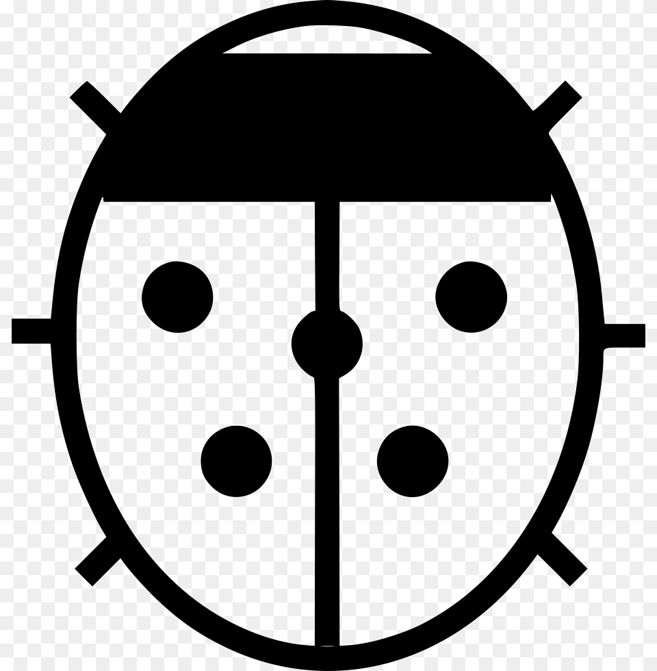 Lady Bug Circle, Stencil, Ammunition, Grenade, Weapon Free Transparent Png