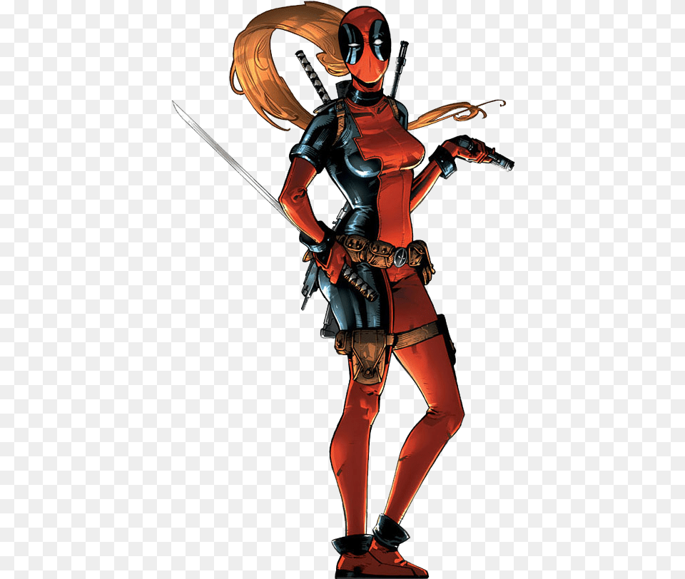 Lady Deadpool Lover By Thesuperiorxaviruiz Lady Deadpool, Adult, Female, Person, Woman Free Transparent Png