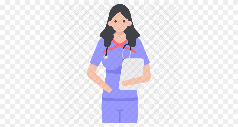 Lady Doctor Avatar Icon Girl, Adult, Female, Person, Woman Png Image