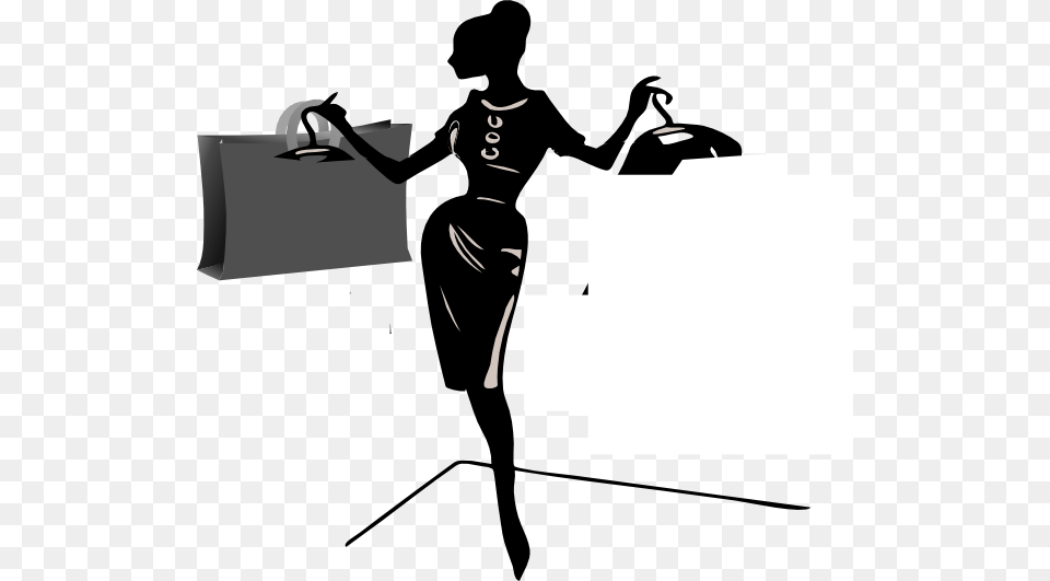 Lady Edit Shopper Clip Art, Stencil, Adult, Female, Person Free Png Download