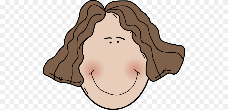 Lady Face With Wavy Hair Clip Art, Baby, Person, Head Free Transparent Png