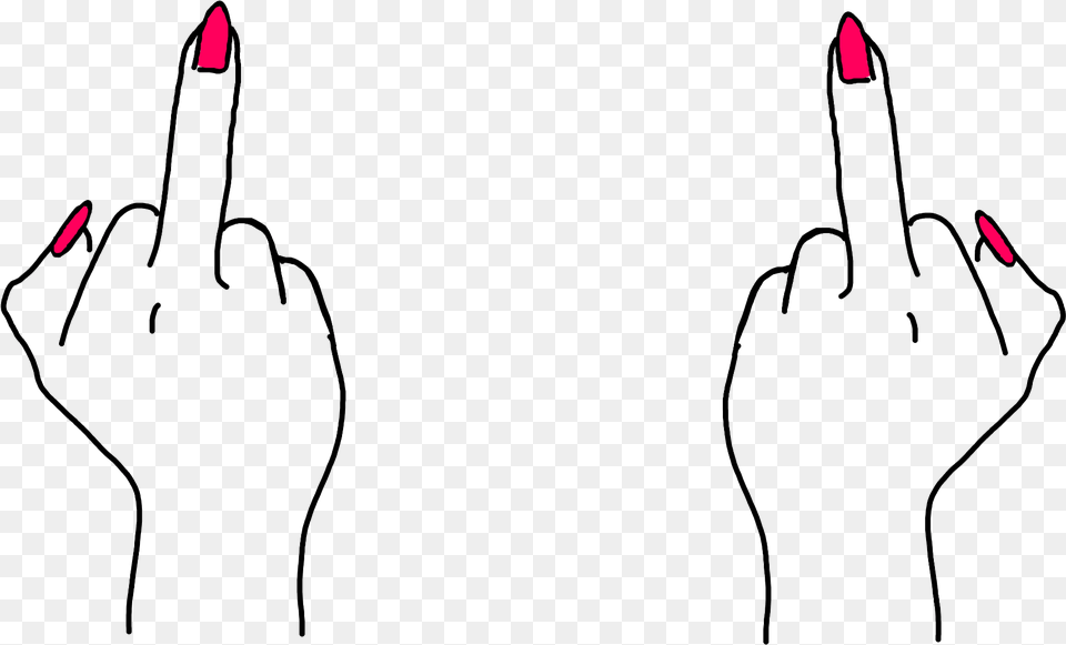 Lady Fingers Middle Finger Draw, Body Part, Hand, Person, Cosmetics Free Png Download