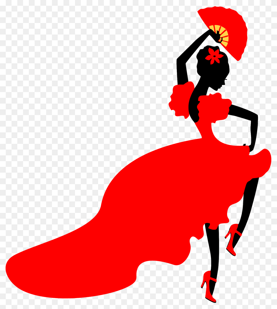 Lady Flamenco Dancer Clipart, Dance Pose, Dancing, Person, Leisure Activities Png
