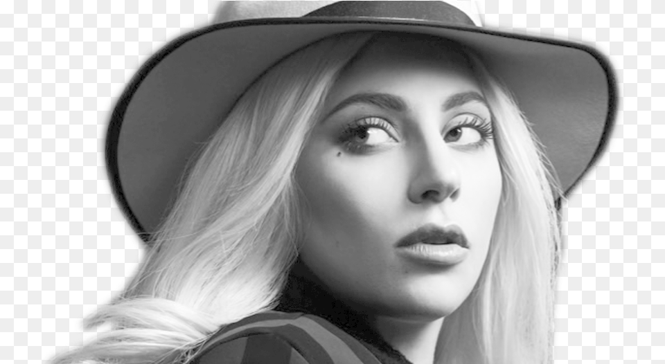 Lady Gaga Black And White, Adult, Portrait, Photography, Person Png Image