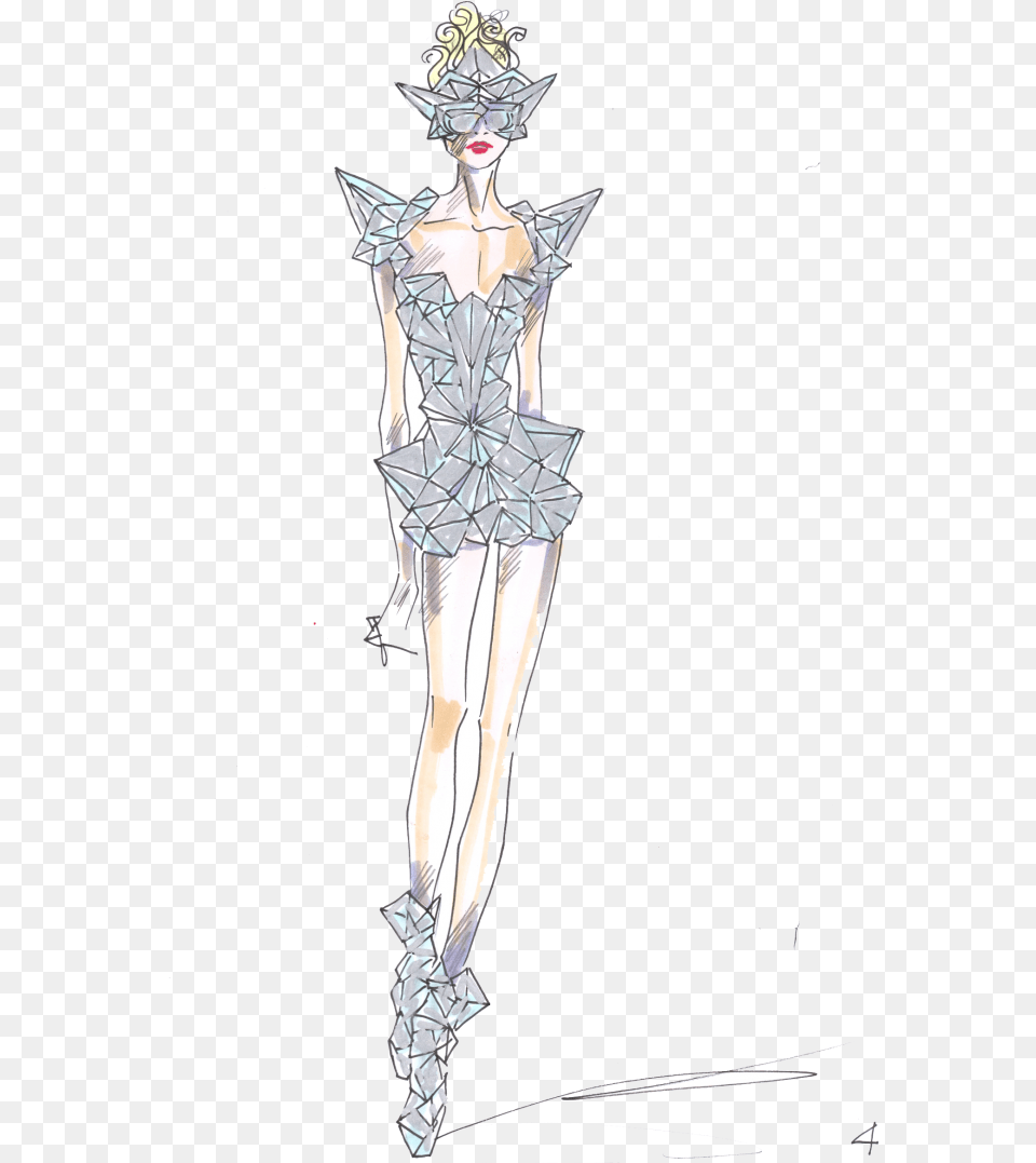 Lady Gaga Fashion Sketch, Adult, Wedding, Publication, Person Free Transparent Png