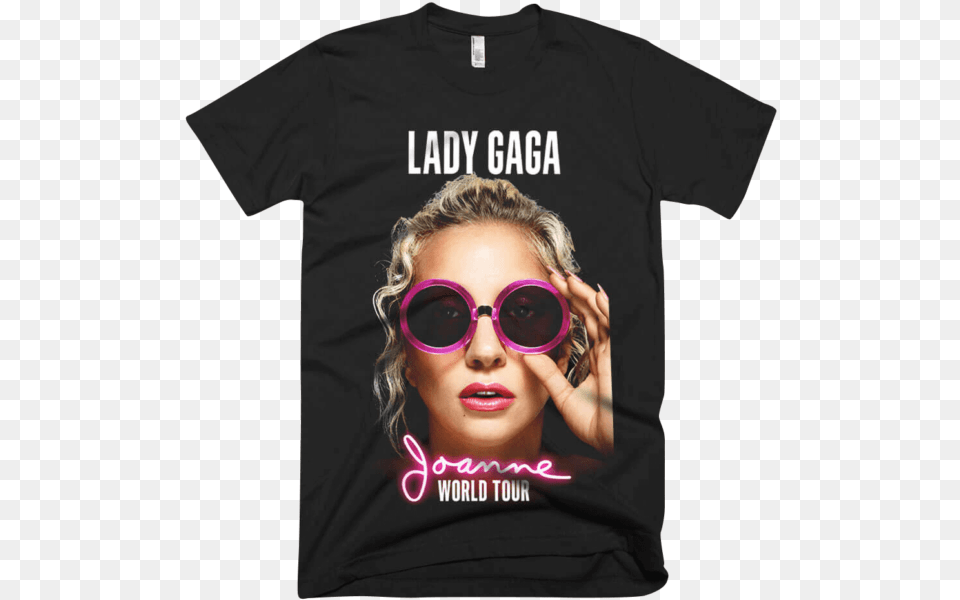 Lady Gaga Joanne T Shirt, Accessories, T-shirt, Clothing, Sunglasses Free Png Download