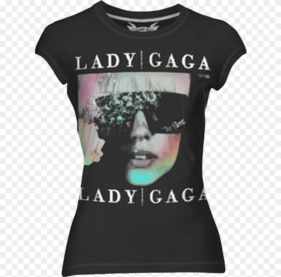 Lady Gaga The Fame Tidal Lady Gaga The Fame Blue Vinyl, Clothing, T-shirt, Shirt, Head Free Png