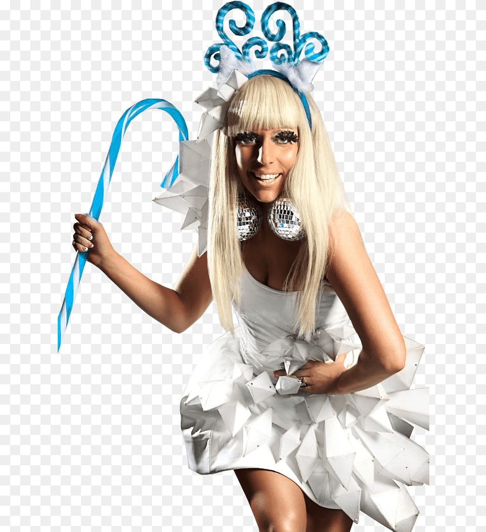 Lady Gaga White Christmas With Lady Gaga Christmas, Person, Clothing, Costume, Adult Png