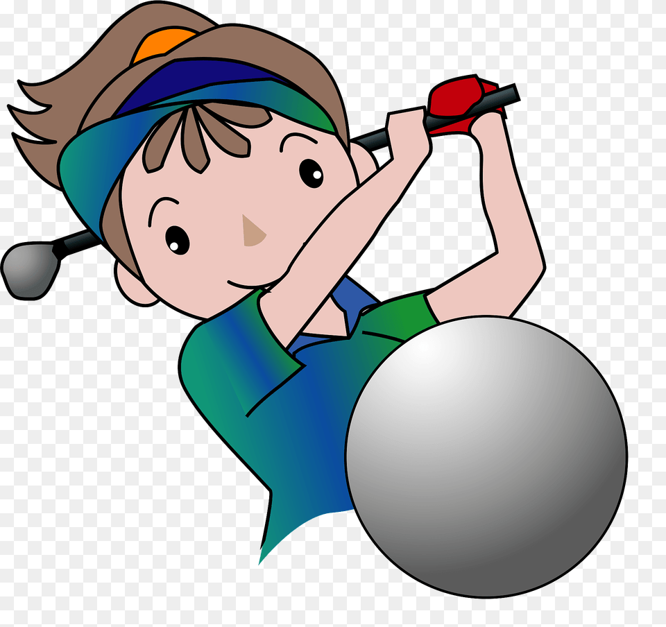 Lady Golfer Clipart, Sphere, Book, Comics, Face Free Transparent Png