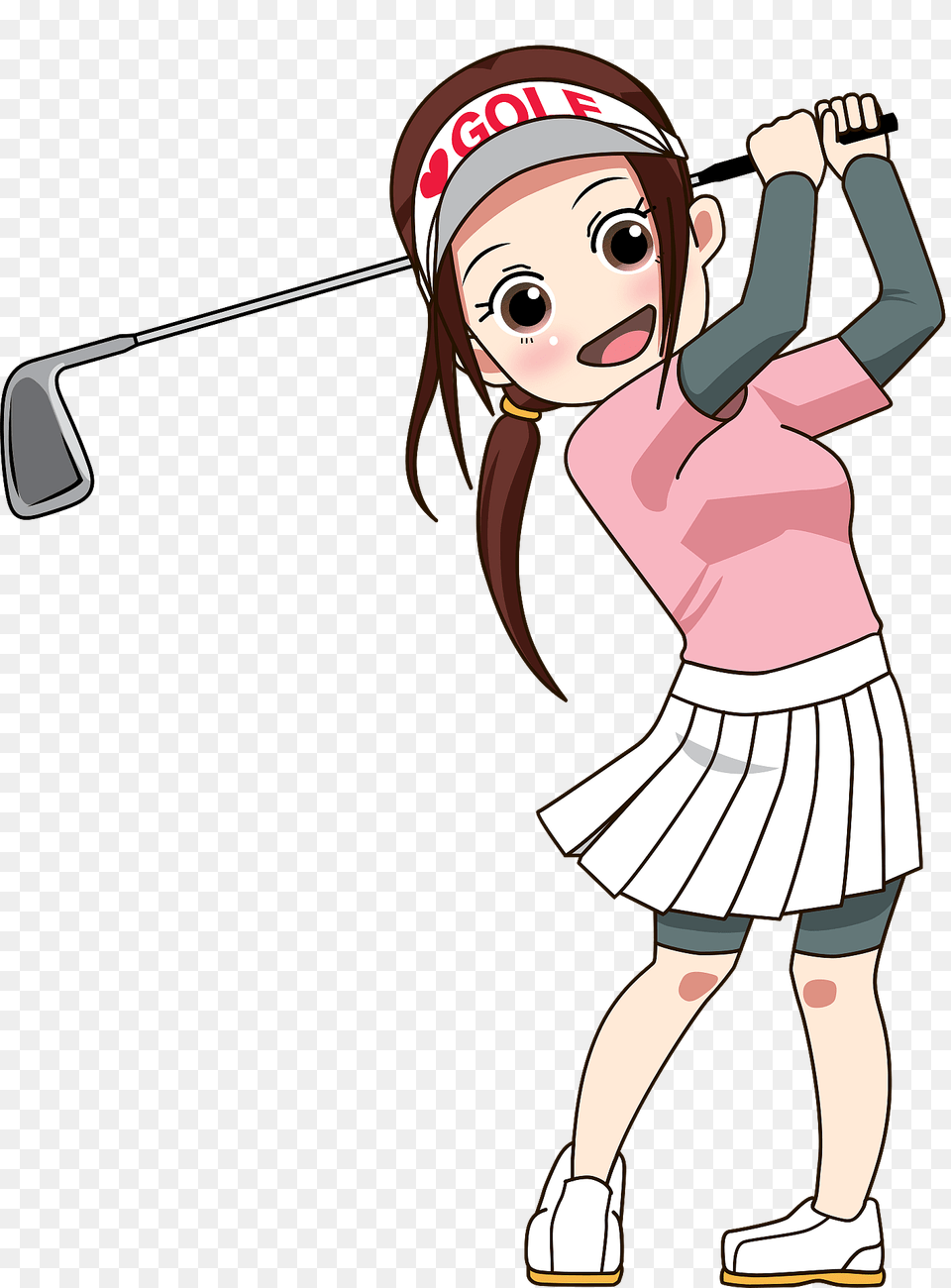 Lady Golfer Clipart, Baby, Person, Face, Head Png Image