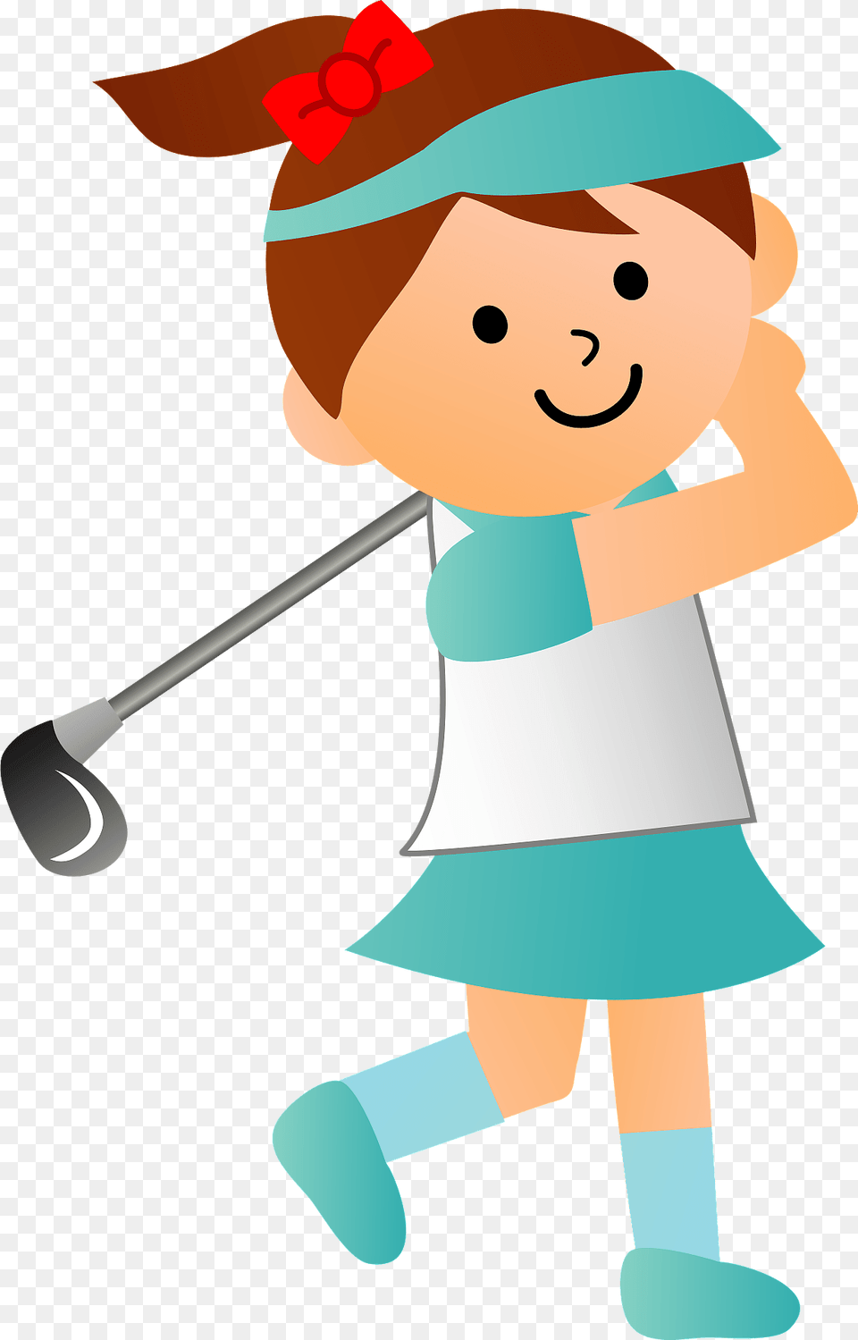 Lady Golfer Clipart, People, Person, Face, Head Free Png Download