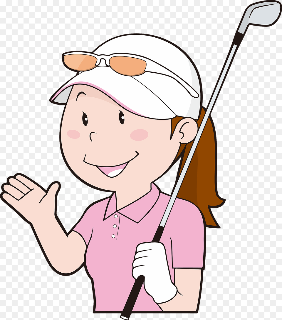 Lady Golfer Clipart, Baby, Person, Face, Head Png