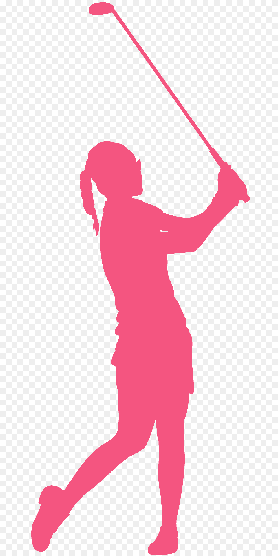 Lady Golfer Silhouette, People, Person, Adult, Female Png Image