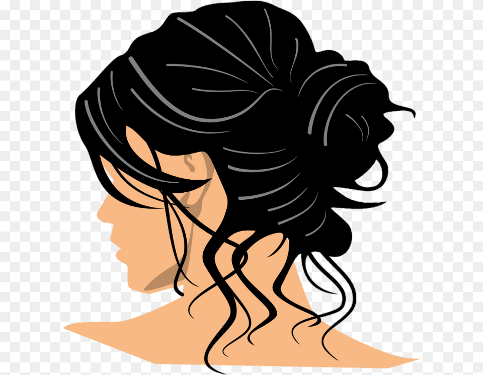 Lady Hair Bun, Body Part, Face, Head, Neck Free Png Download