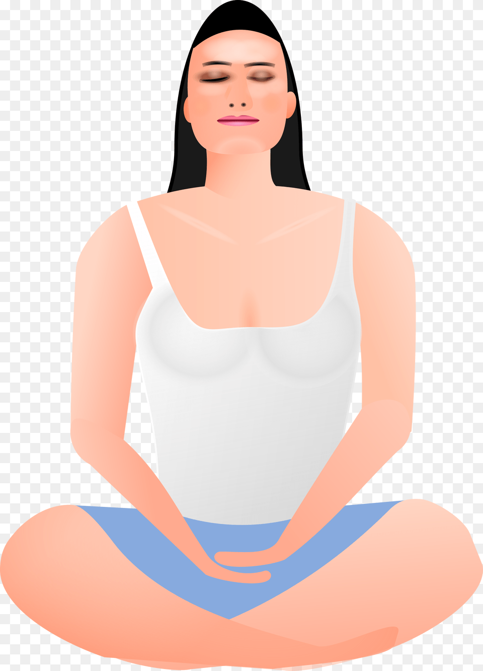 Lady In Meditation Clip Arts Meditation Clipart, Adult, Woman, Sitting, Person Png