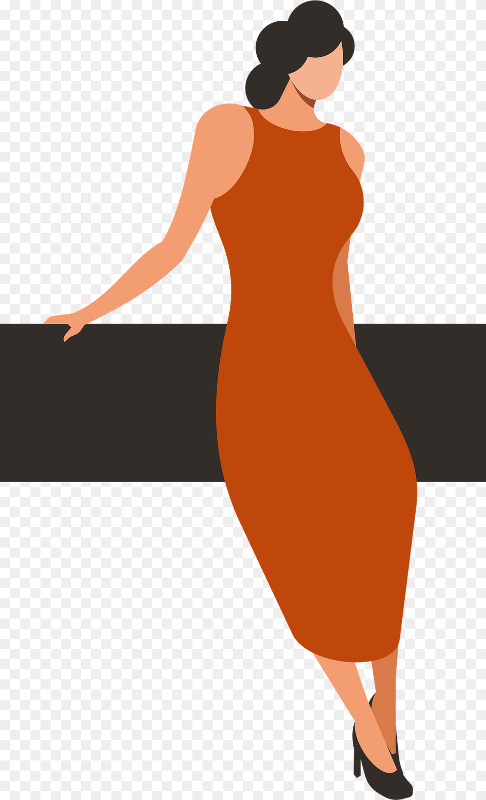 Lady In Red Dress Clipart, Formal Wear, Clothing, Evening Dress, Adult Free Transparent Png