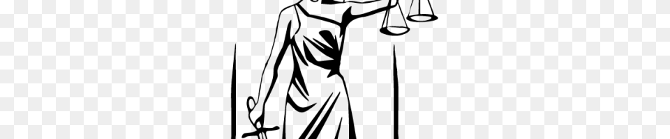 Lady Justice Logo Image, Gray Free Png