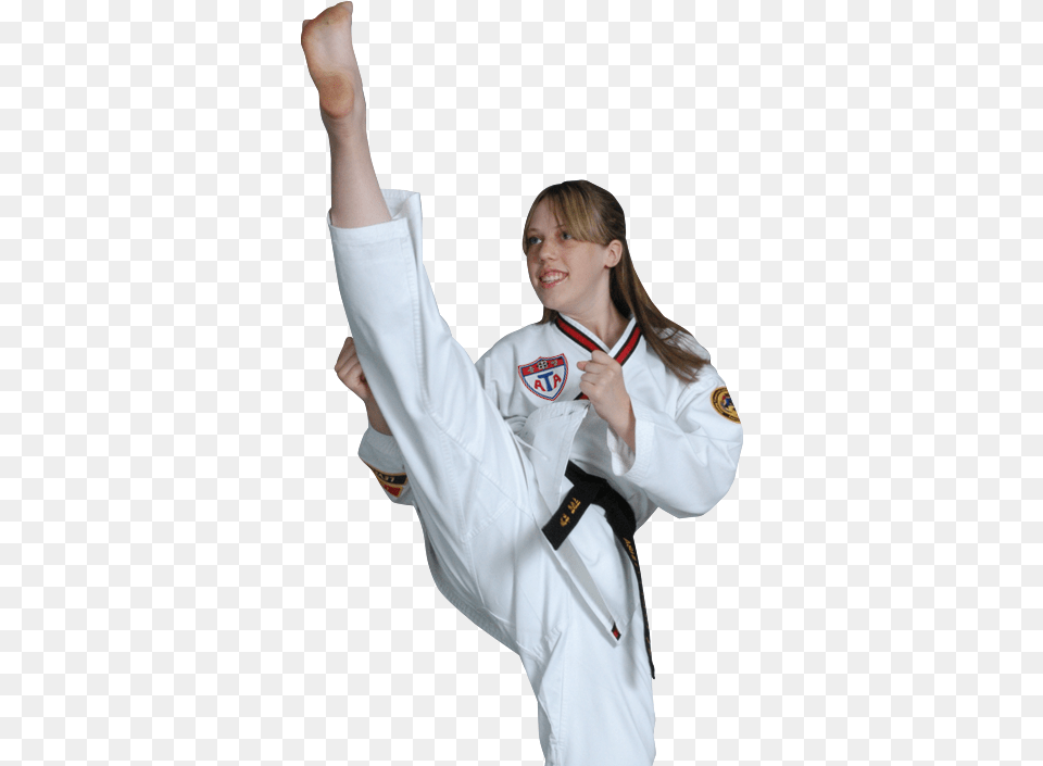 Lady Martial Arts High Kicking Taekwondo, Martial Arts, Person, Sport, Judo Png