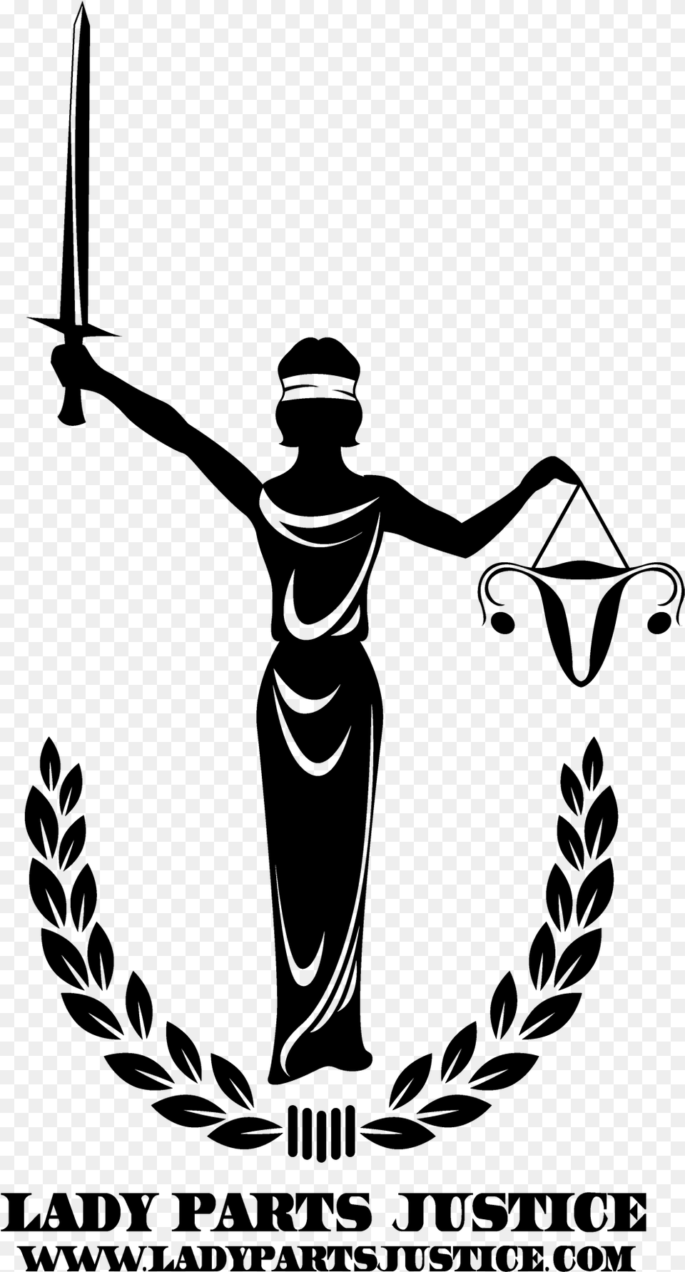 Lady Parts Justice Is A Lady Of Justice Logo, Gray Free Png Download