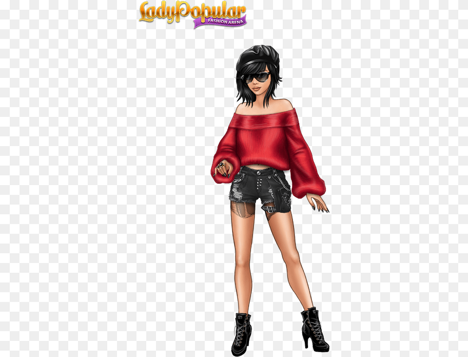 Lady Popular Fashion Arena Apk, Adult, Shorts, Publication, Person Free Png