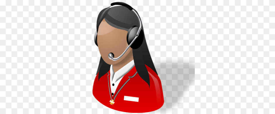 Lady Receptionist Support Woman Icon, Adult, Person, Female, Electronics Png