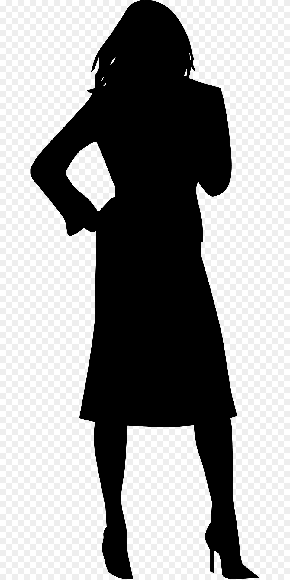 Lady Silhouette, Adult, Female, Person, Woman Free Png