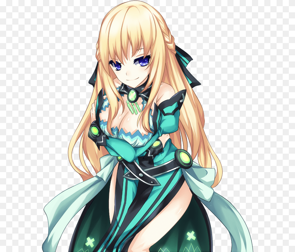 Lady Vert Hyperdimension Neptunia Vert, Publication, Book, Comics, Adult Free Png Download