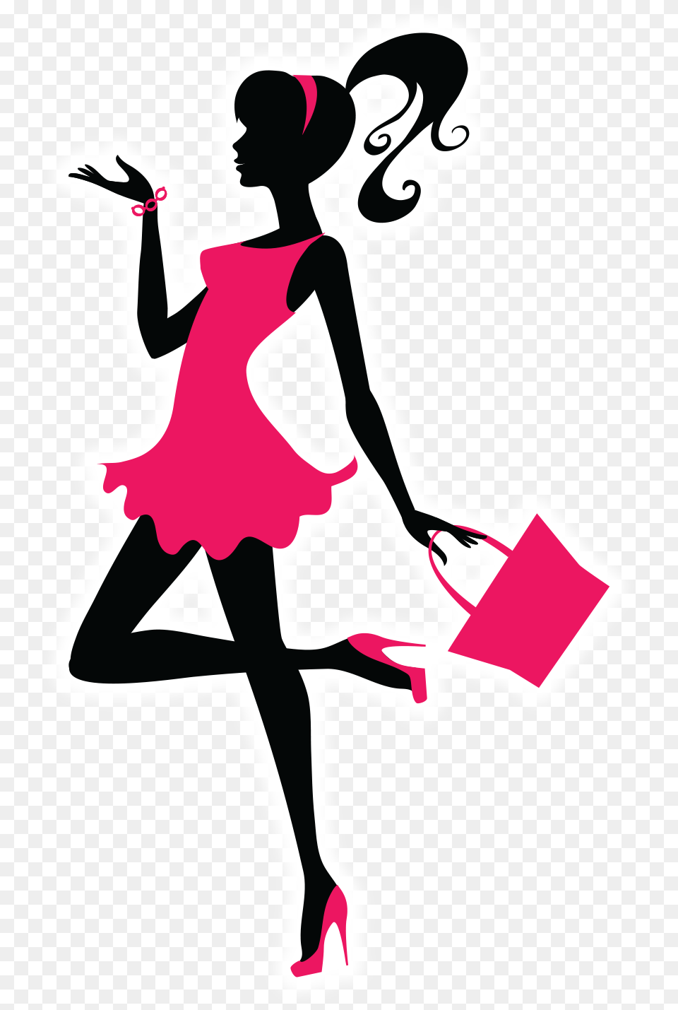 Lady With Purse Clipart, Dancing, Leisure Activities, Person, Face Free Png
