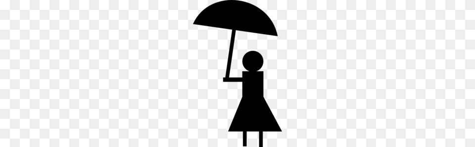 Lady With Umbrella Clipart, Gray Free Png Download