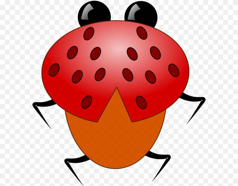Ladybird Beetle Drawing Spotted Lady Beetle Cartoon Ladybird Beetle, Berry, Food, Fruit, Strawberry Png