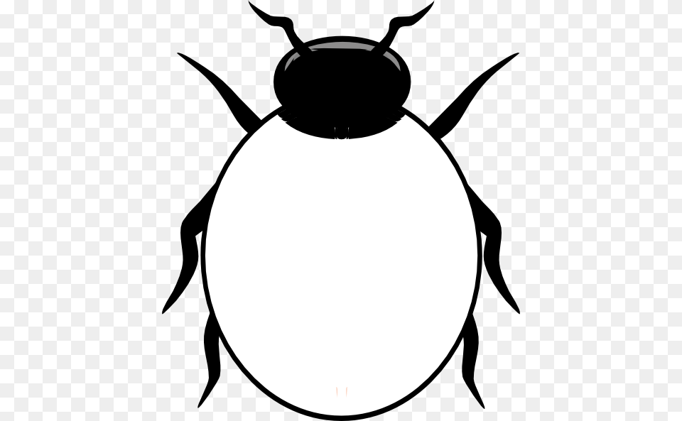 Ladybug Clip Art Black And White Drawing Of A Bug, Animal, Ammunition, Grenade, Weapon Png Image