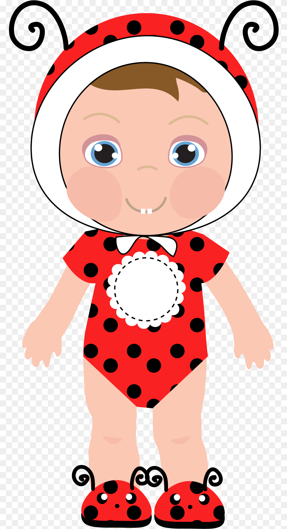 Ladybug Clipart Cute Baby Ladybug Clip Art, Person, Face, Head, Doll Png Image