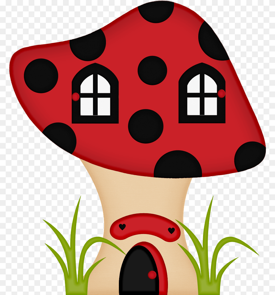 Ladybug Clipart Mushroom, Pattern, Plant, Fungus, Agaric Png Image