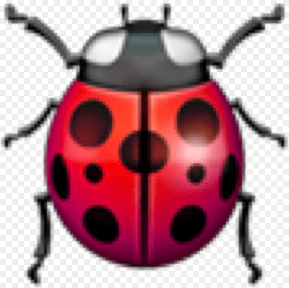 Ladybug Emoji Pink Red Lovely Sticker By Ladybug Emoji, Animal, Device, Grass, Lawn Free Transparent Png