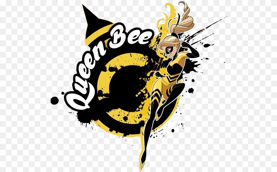 Ladybug Logo Transparent U0026 Clipart Download Ywd Miraculous Ladybug Queen Bee Poster, Insect, Animal, Wasp, Invertebrate Png Image