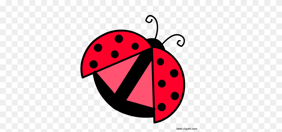 Ladybug Or Ladybird Clip Ar, Triangle, Animal, Fish, Sea Life Free Png