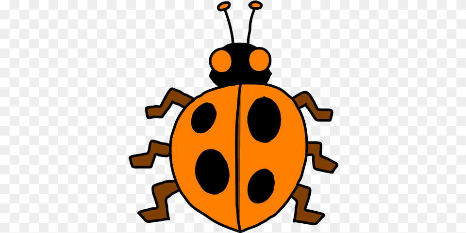 Ladybug Orange Black Top Transparent Images U2013 Free Gambar Hewan Kumbang Kartun, Animal, Dynamite, Weapon Png Image