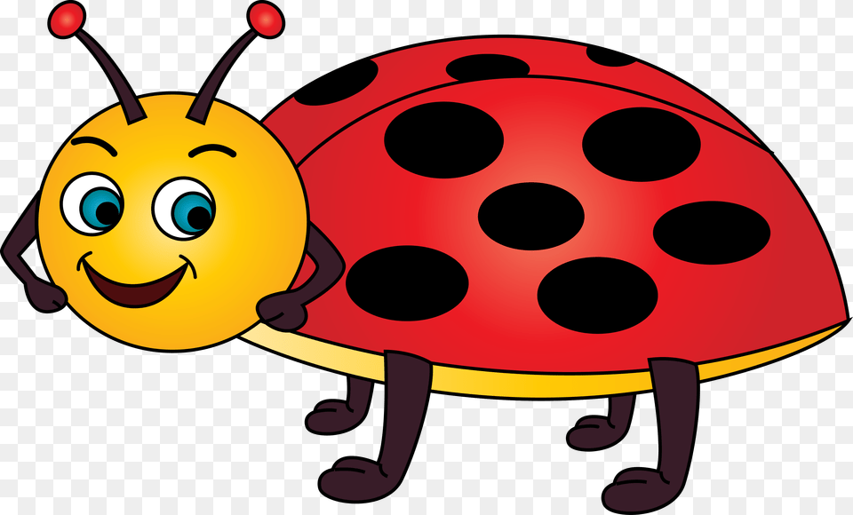 Ladybug Vector Yellow And Red Ladybug Clipart, Animal Free Png