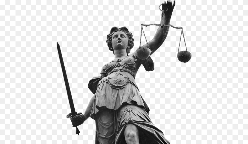 Ladyjustice Lady Justice Statue, Sword, Weapon, Art, Adult Png Image
